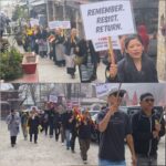 नैनीताल में तिब्बती समुदाय के लोगों ने जुलूस निकालकर विरोध प्रदर्शन किया