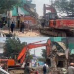 हल्द्वानी के ऊंचापुल चौराहे का चौड़ीकरण शुरू, अतिक्रमण पर चला बुलडोज़र; जाम से राहत की उम्मीद