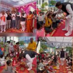 नवरात्रि पर नगर निगम हल्द्वानी-काठगोदाम में भव्य कन्या पूजन, 205 से अधिक कन्याओं का सम्मान