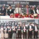 हल्द्वानी बार एसोसिएशन का शपथ ग्रहण समारोह सम्पन्न, गोविंद बिष्ट तीसरी बार बने अध्यक्ष