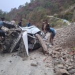 अल्मोड़ा : भिकियासैंण के पास दर्दनाक हादसा, खाई में गिरा वाहन; तीन लोगों की मौत