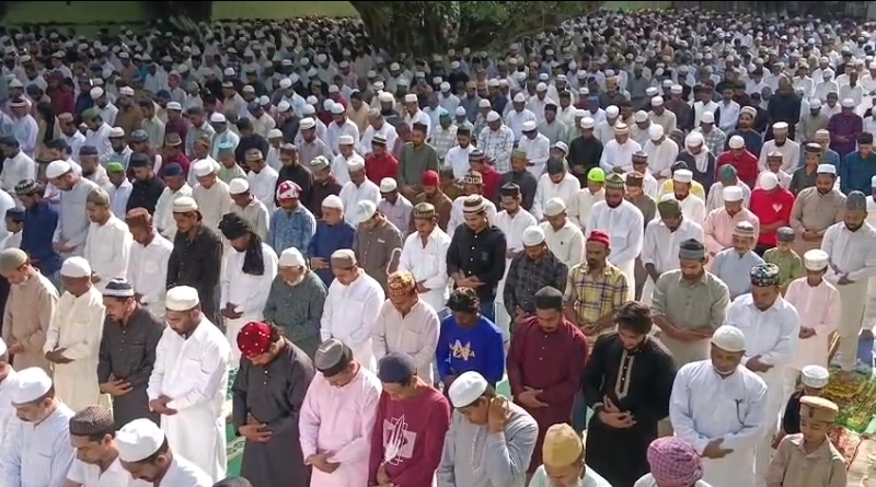हल्द्वानी में शांतिपूर्ण ढंग से अदा हुई ईद की नमाज़