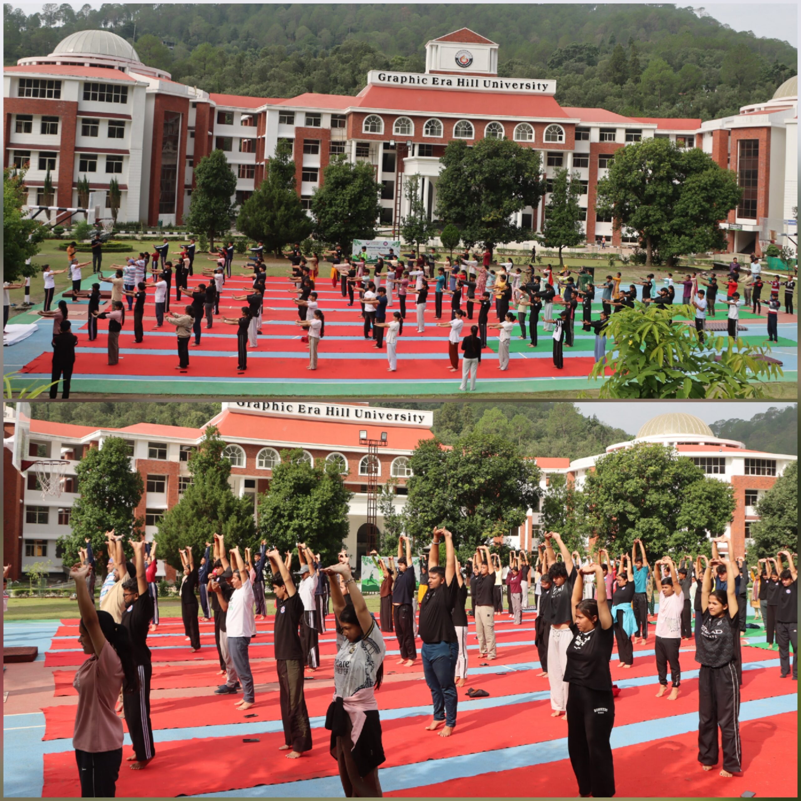 ग्राफिक एरा भीमताल में जीईयू के कुलपति प्रो. (डॉ.) नरपिंदर सिंह के नेतृत्व में मनाया गया 12वां अंतरराष्ट्रीय योग दिवस