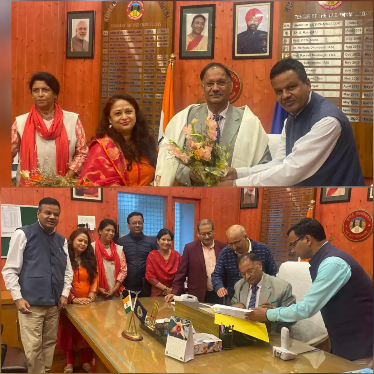 कुमाऊं विश्वविद्यालय के नवनियुक्त कुलपति प्रो. नवीन चंद्र लोहनी ने संभाला अतिरिक्त कार्यभार, विश्वविद्यालय परिवार ने किया भव्य स्वागत
