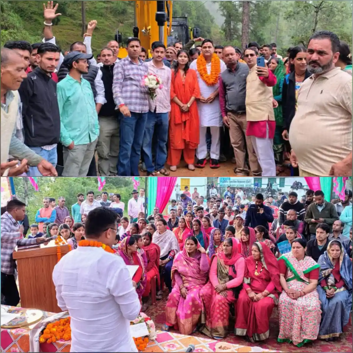 आजादी के बाद पहली बार सड़क से जुड़ेगा महतोलियागांव नदगल, मंत्री राम सिंह कैड़ा ने मोटर मार्ग निर्माण का किया शुभारंभ